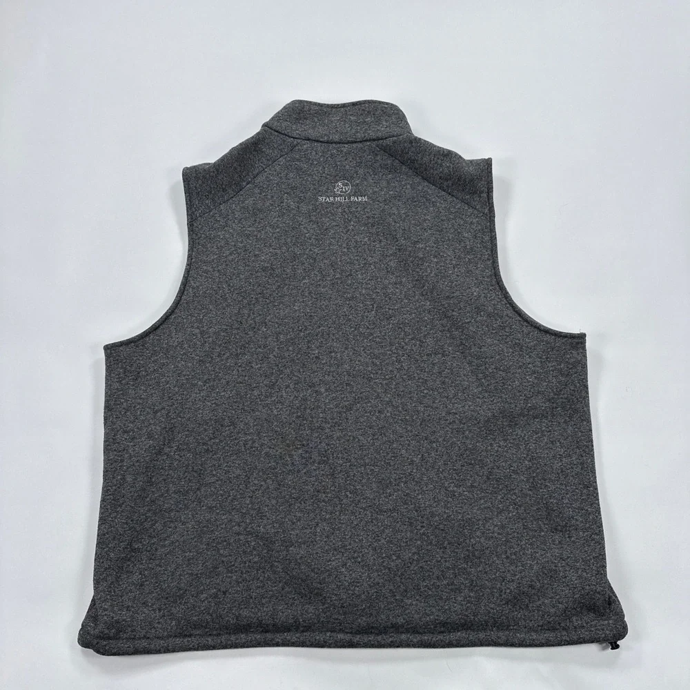 Tom Beckbe Mens Vest XXL Grey Fleece Full Zip Gorpcore Outdoor Sleeveless